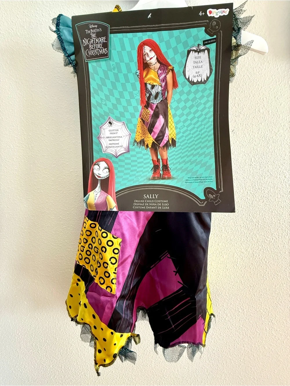 Disney the Nightmare Before Christmas Sally Deluxe Costume, Child Size SP(4-6X)
